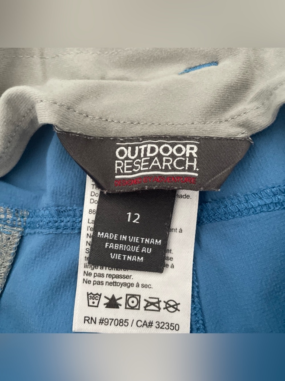 Outdoor Research Ferrosi Shorts Women's Size 12 Blue Lightweight Stretch Hiking - Picture 6 of 10